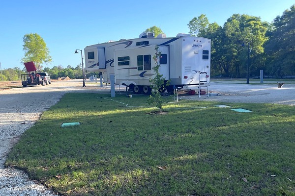 Full-hookup RV sites concept rendering